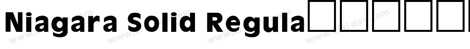 Niagara Solid Regula字体转换